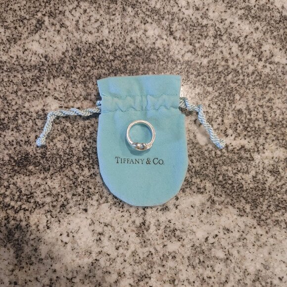 Tiffany & Co. Paloma Picasso 925 Silver Ring size 5.25 "Loving Heart" - Picture 2 of 16